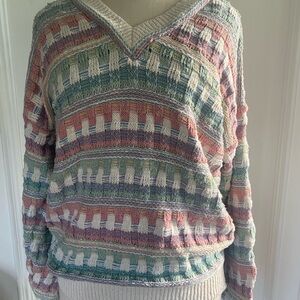 Vintage cotton cottage core knit sweater